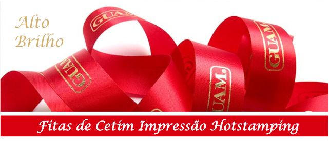 Fitas de Cetim Impressao Hotstamping